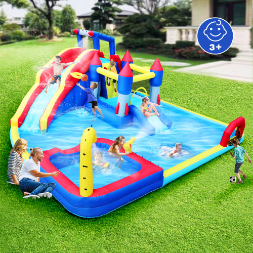 10 in1 Inflatable slide water park bouncing house garden